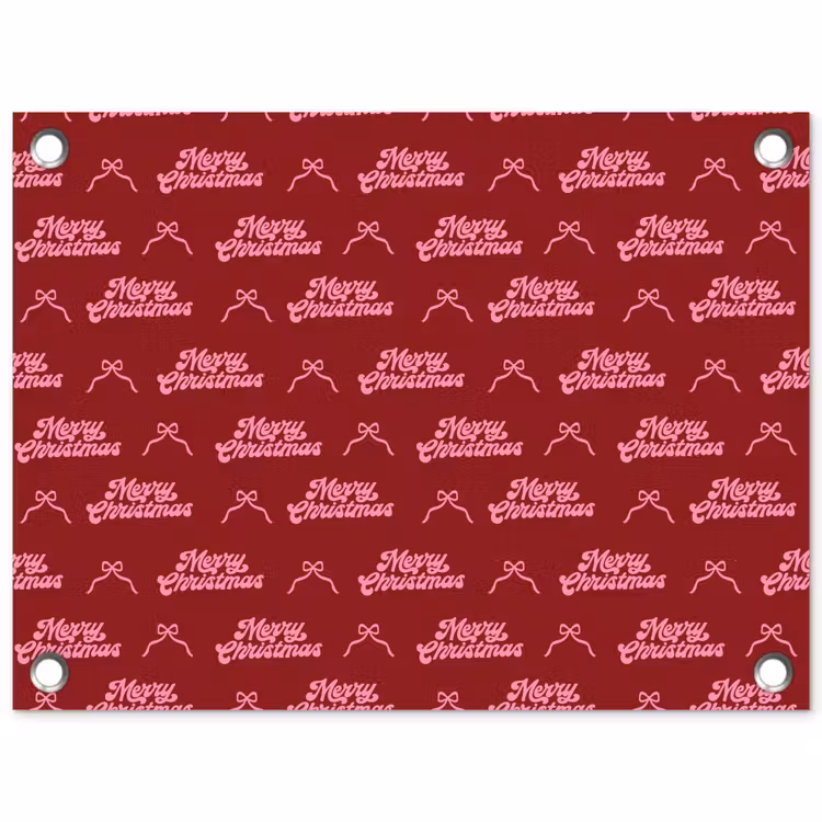 Tuinposter - Tekst - Rood - Roze - Strik — 1