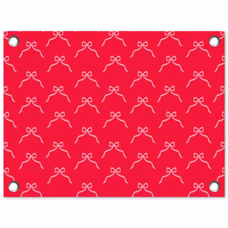 Tuinposter - Strik - Rood - Kerst — 1