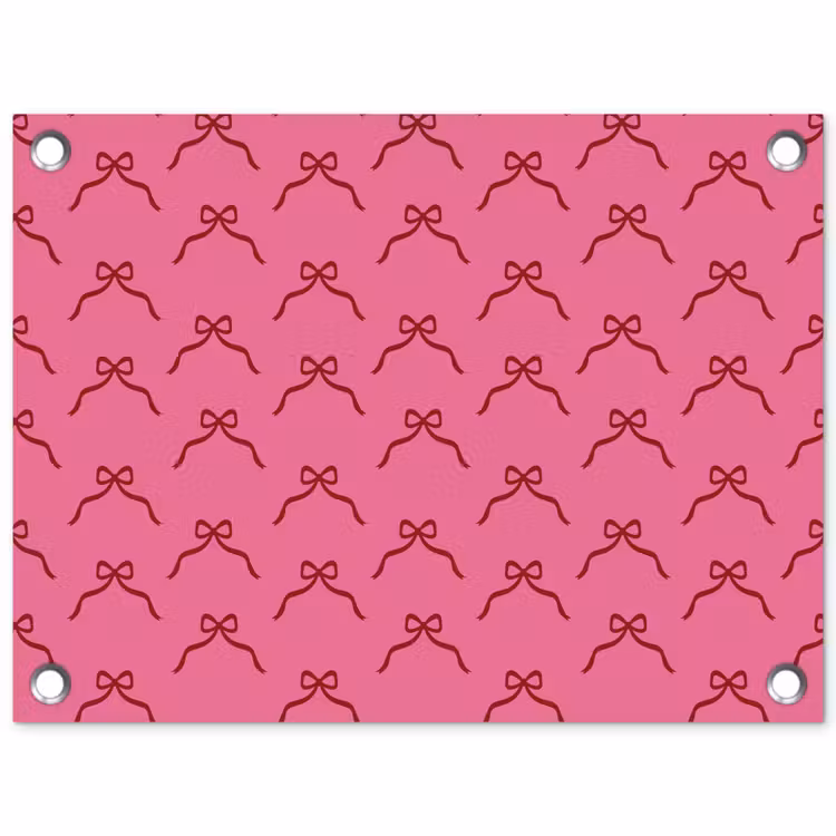 Tuinposter - Strik - Rood - Roze - Kerst — 1