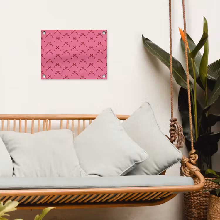 Tuinposter - Strik - Rood - Roze - Kerst — 5