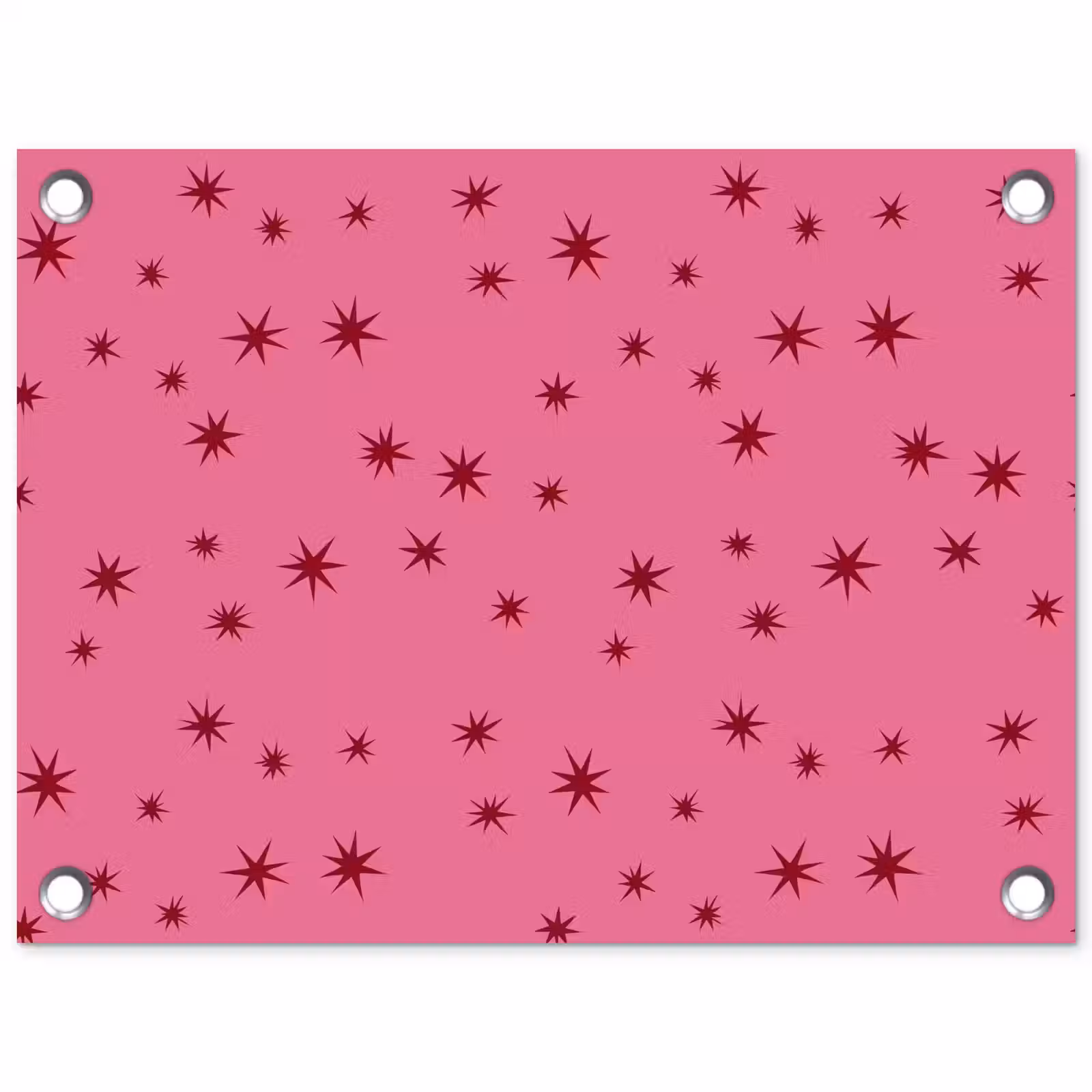 Tuinposter - Kerst - Ster - Rood - Roze — 1