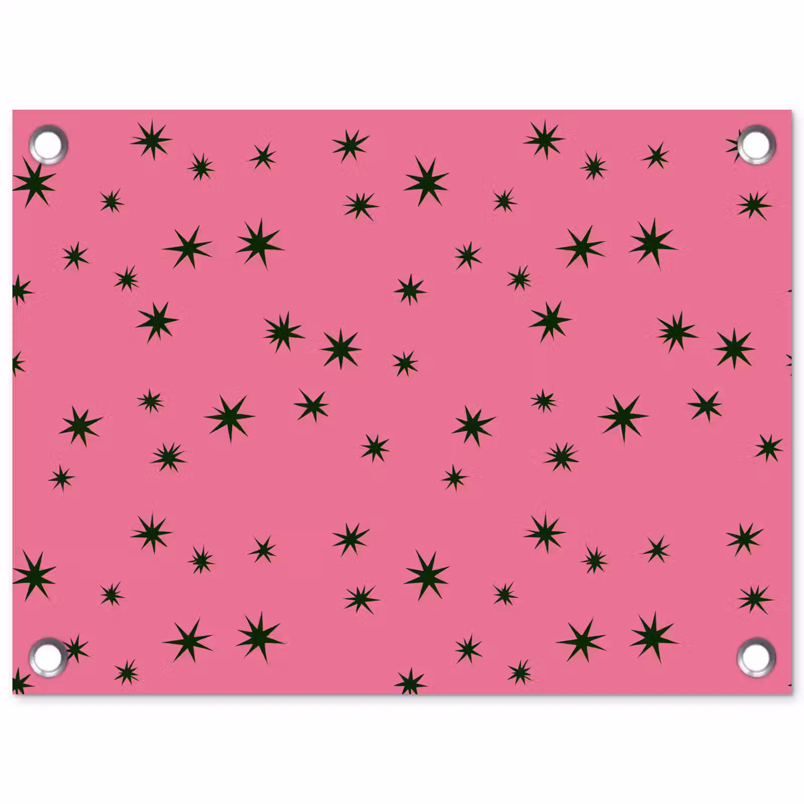 Tuinposter - Ster - Groen - Roze - Kerst — 1