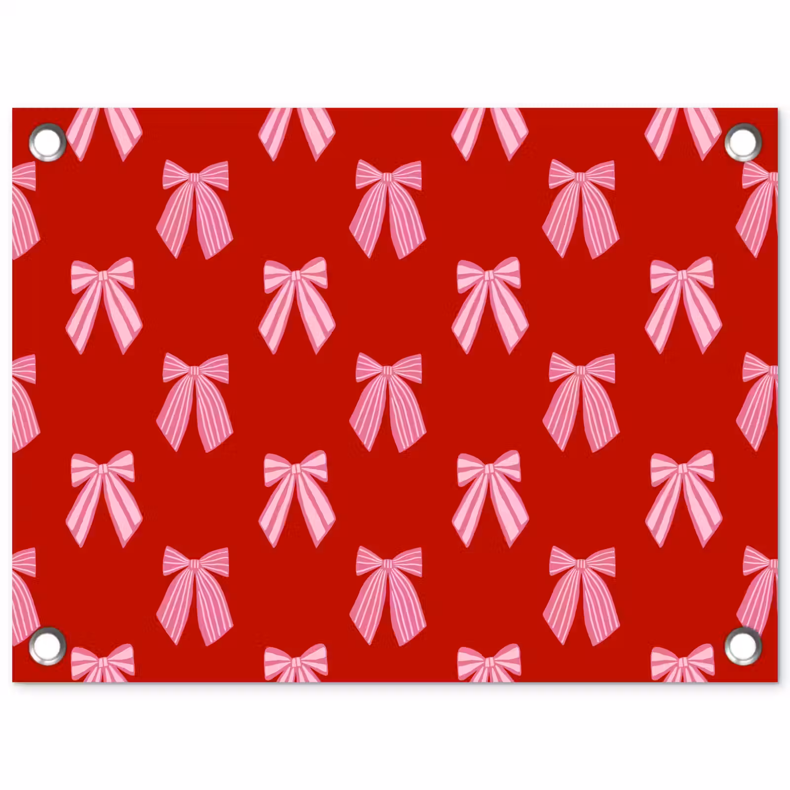Tuinposter - Strikken - Kerst - Rood - Roze — 1