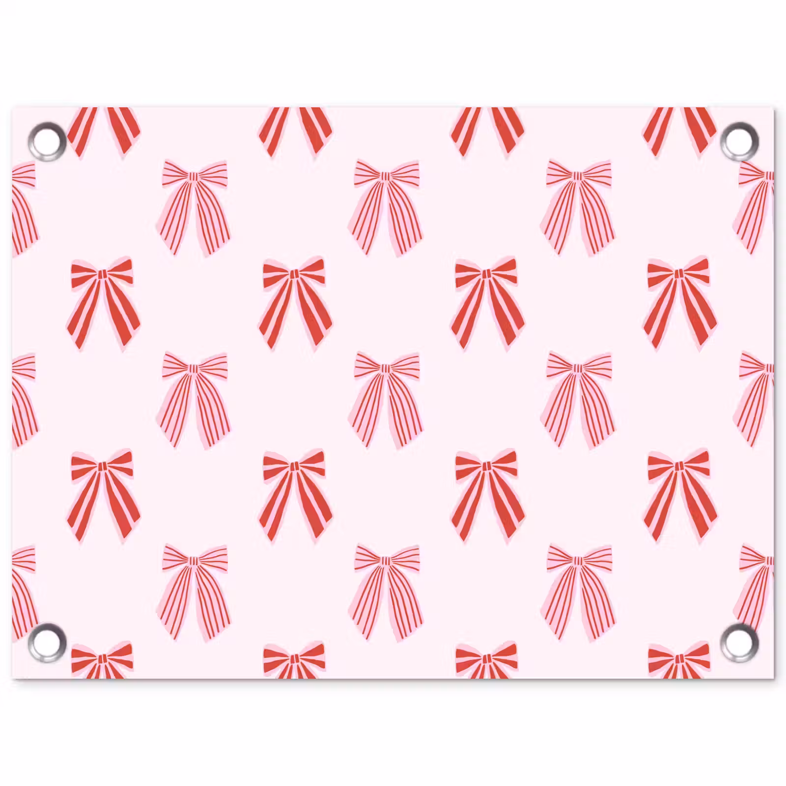 Tuinposter - Strikken - Kerst - Roze - Rood — 1