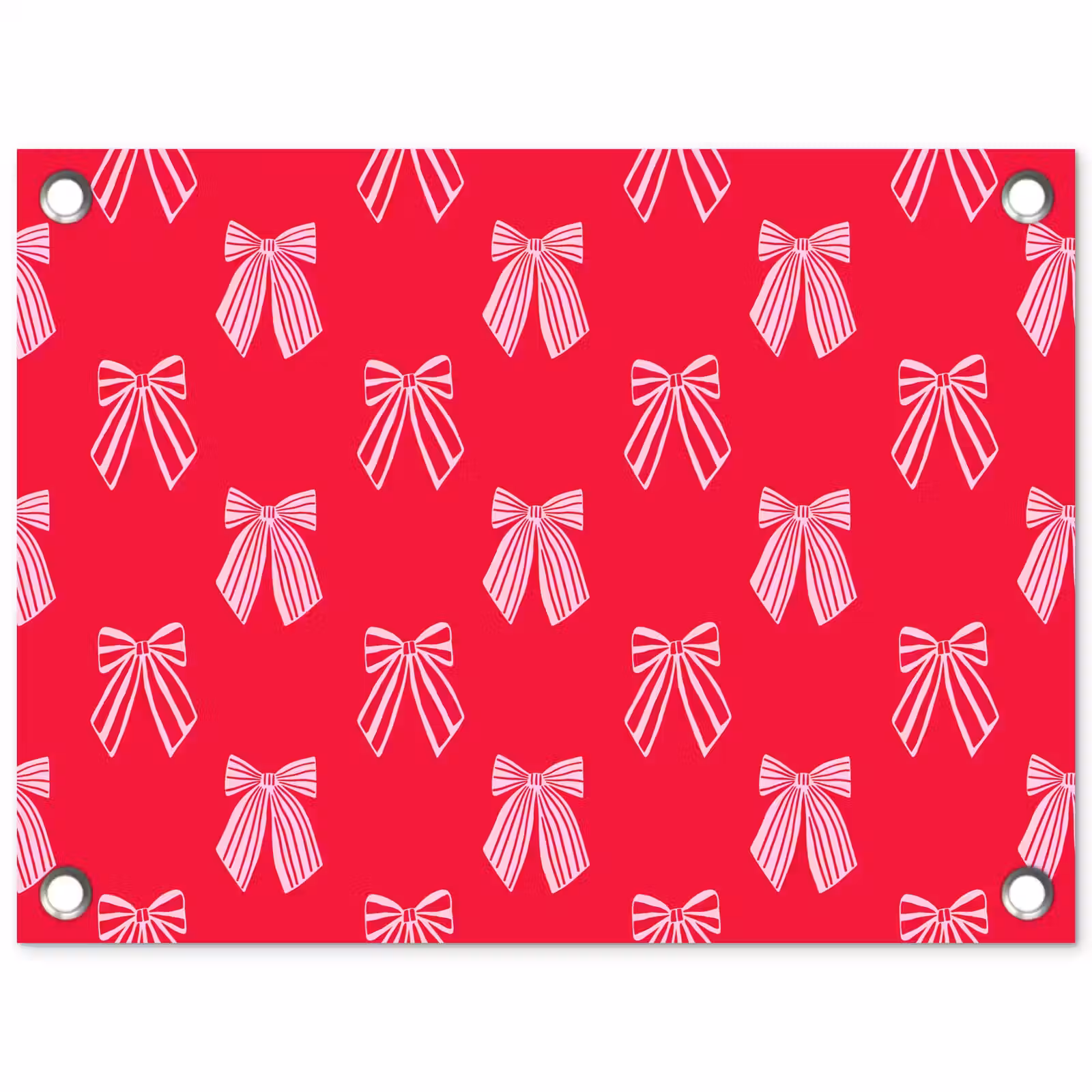 Tuinposter - Strikken - Kerstmis - Rood - Roze — 1