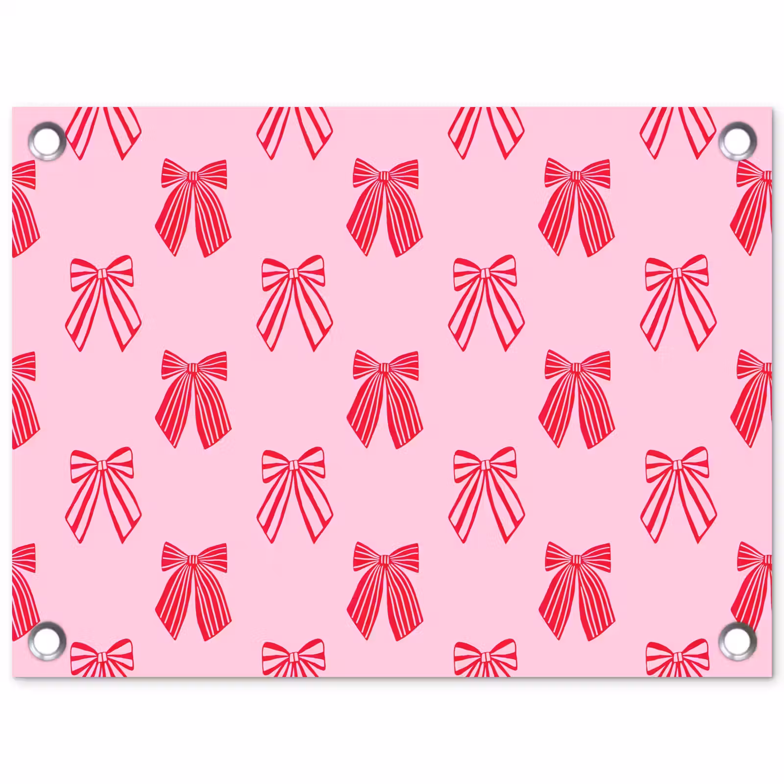 Tuinposter - Strikken - Kerstmis - Roze - Rood — 1