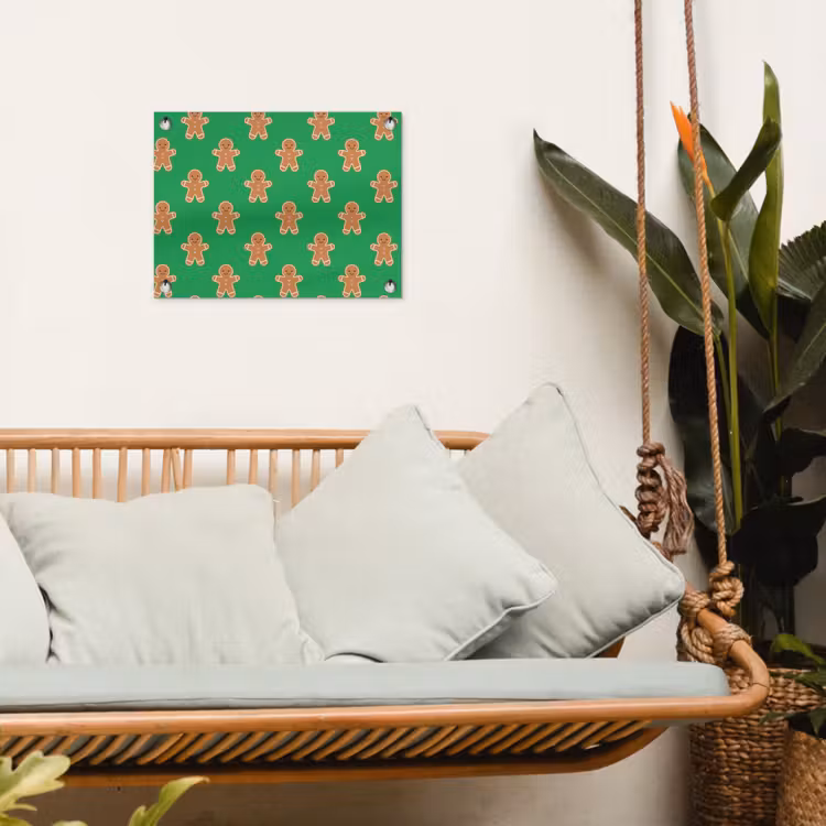 Tuinposter - Peperkoek - Kerst - Neon - Groen — 5
