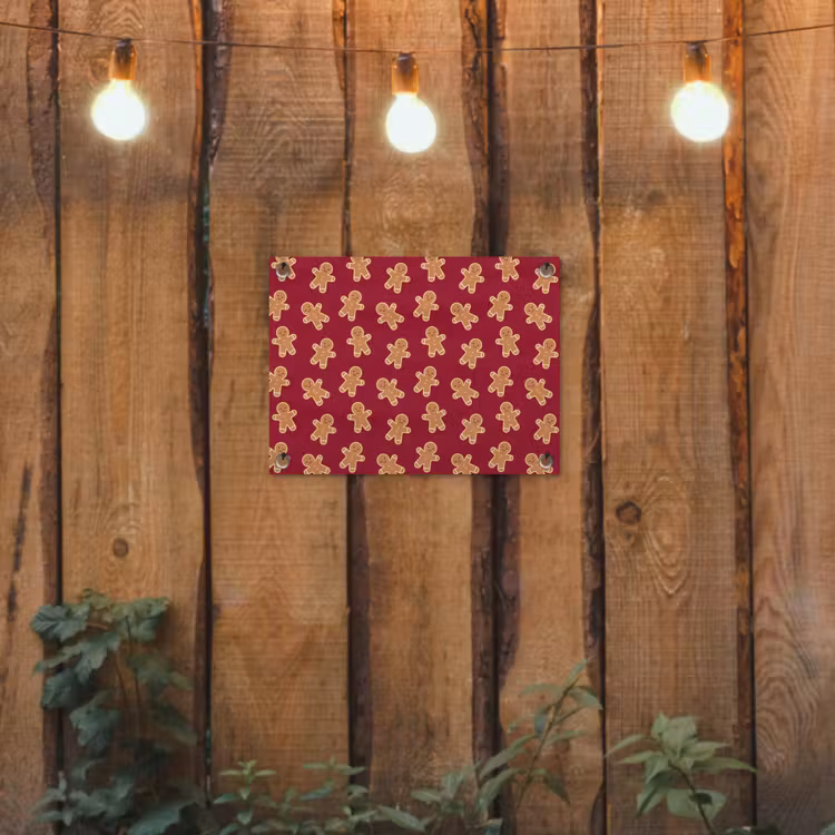 Tuinposter - Peperkoek - Rood - Bruin - Kerst — 2
