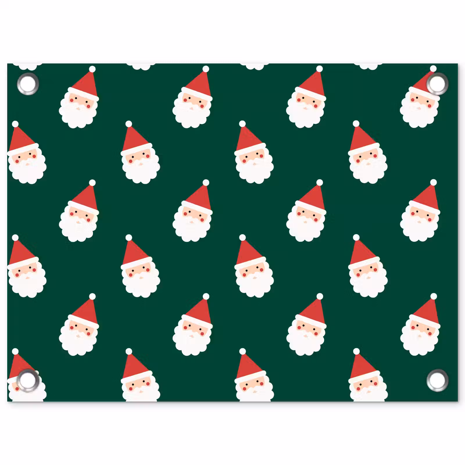 Tuinposter - Kerstman - Kerst - Groen — 1