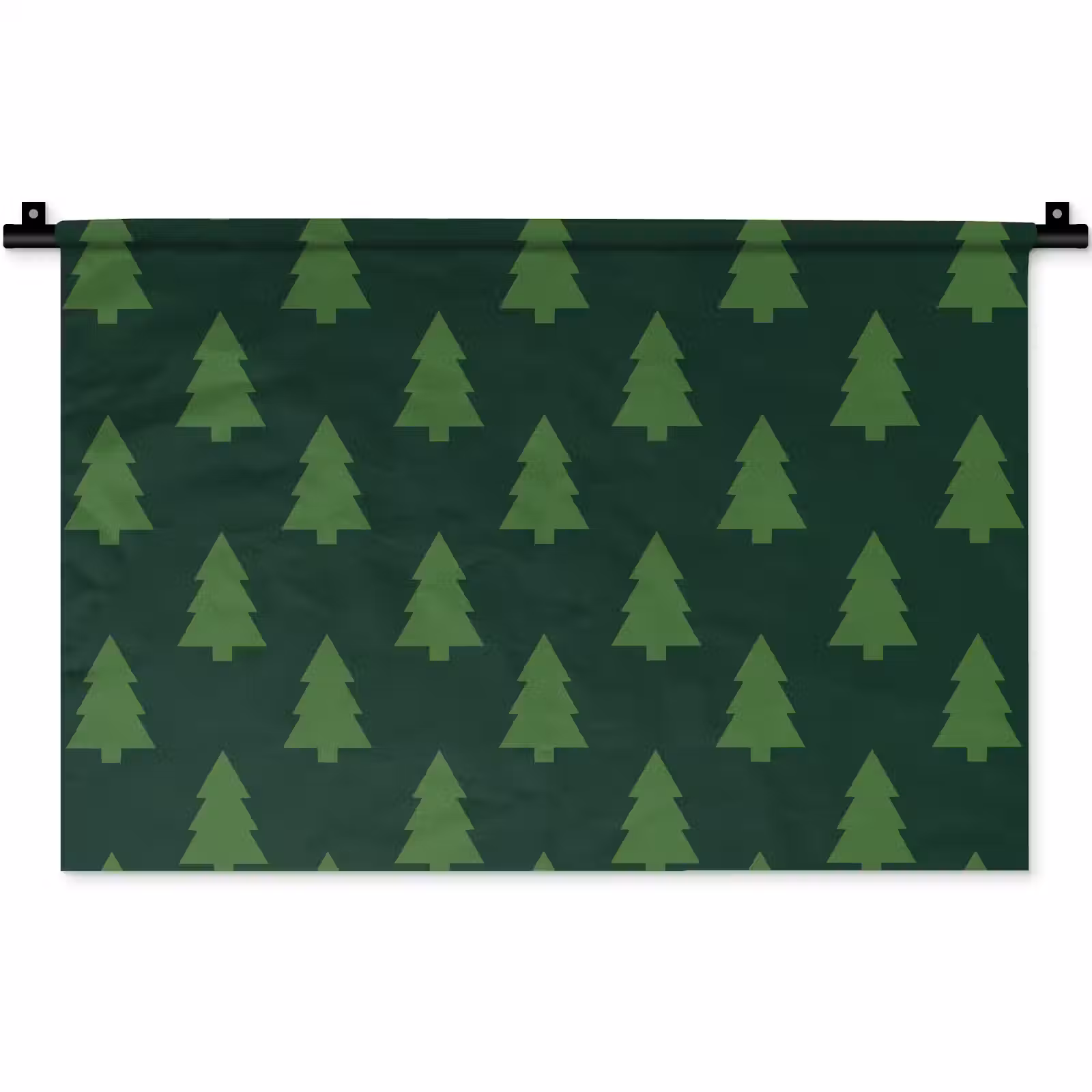 Wandkleed - Kerstboom - Groen - Kerst — 1