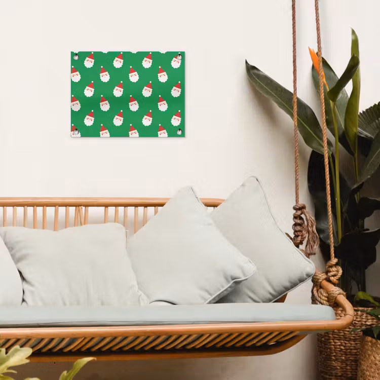 Tuinposter - Kerstman - Kerst - Neon - Groen — 5
