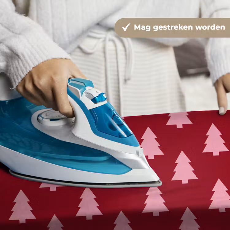 Wandkleed - Kerstboom - Burguny - Roze — 6