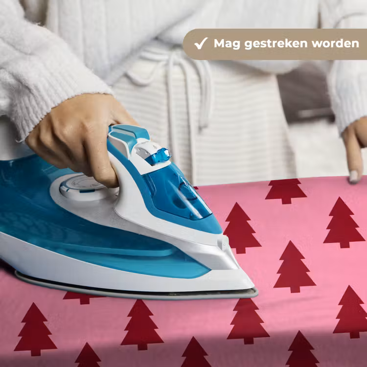 Wandkleed - Kerstboom - Rood - Roze — 6