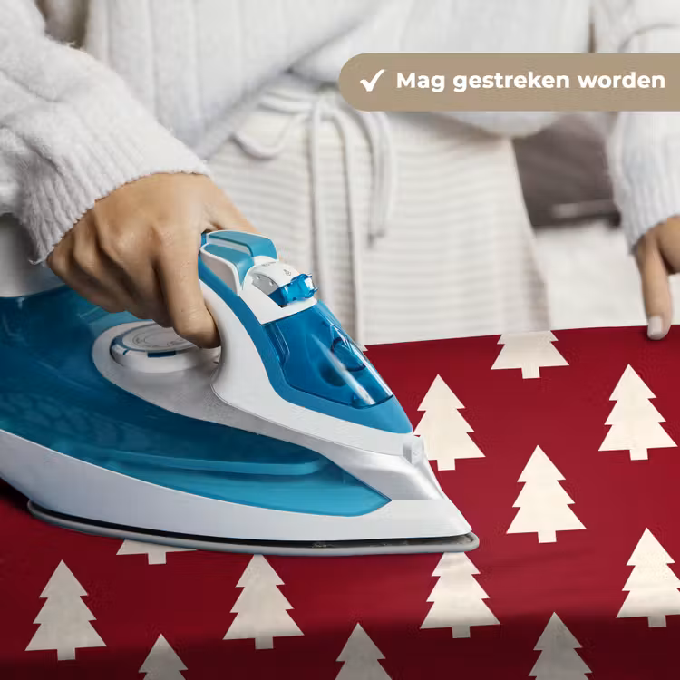 Wandkleed - Kerstboom - Rood - Wit — 6