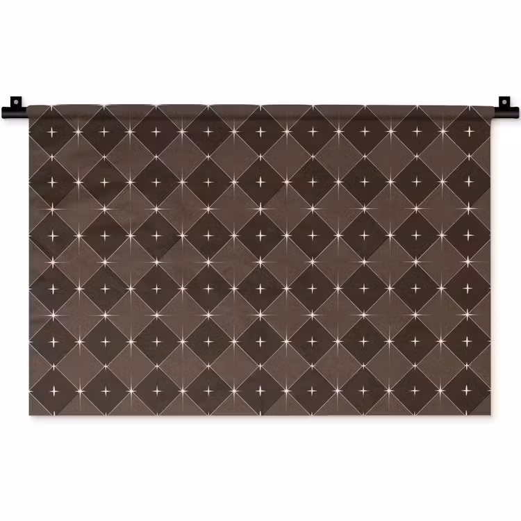 Wandkleed - Ster - Bruin - Taupe - Kerst — 1