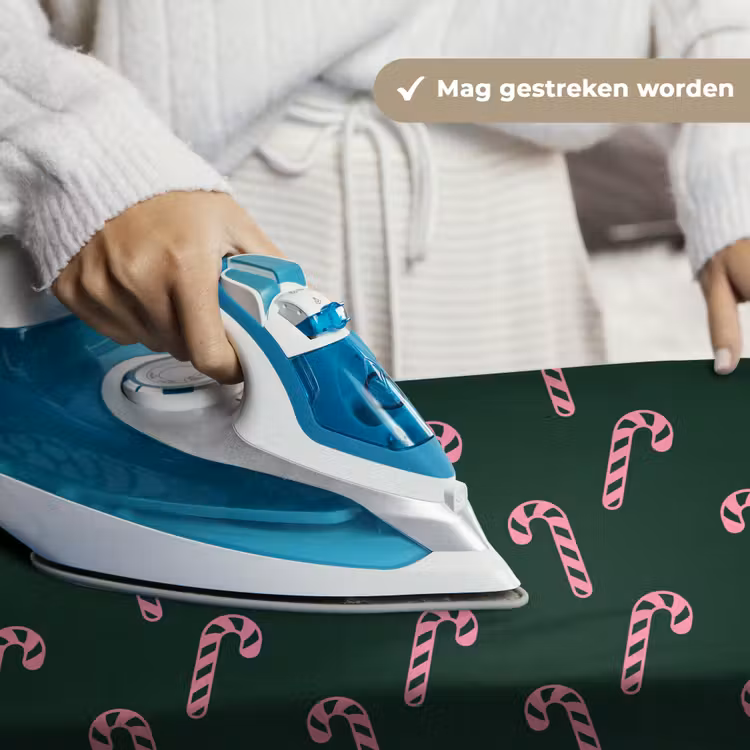 Wandkleed - Kerst - Roze - Groen - Zuurstok — 6