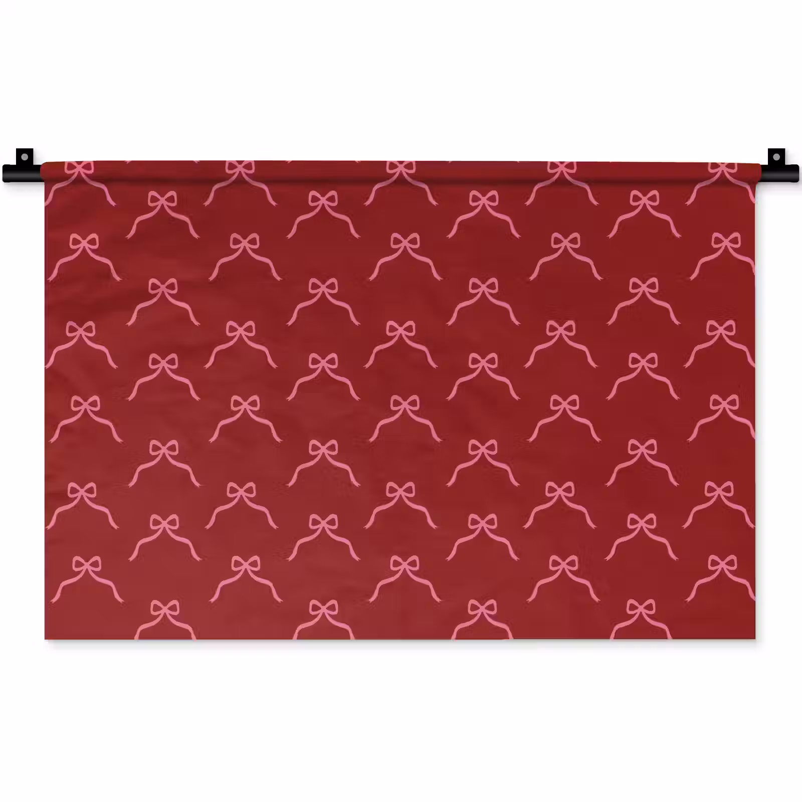 Wandkleed - Strik - Kerst - Rood - Roze — 1