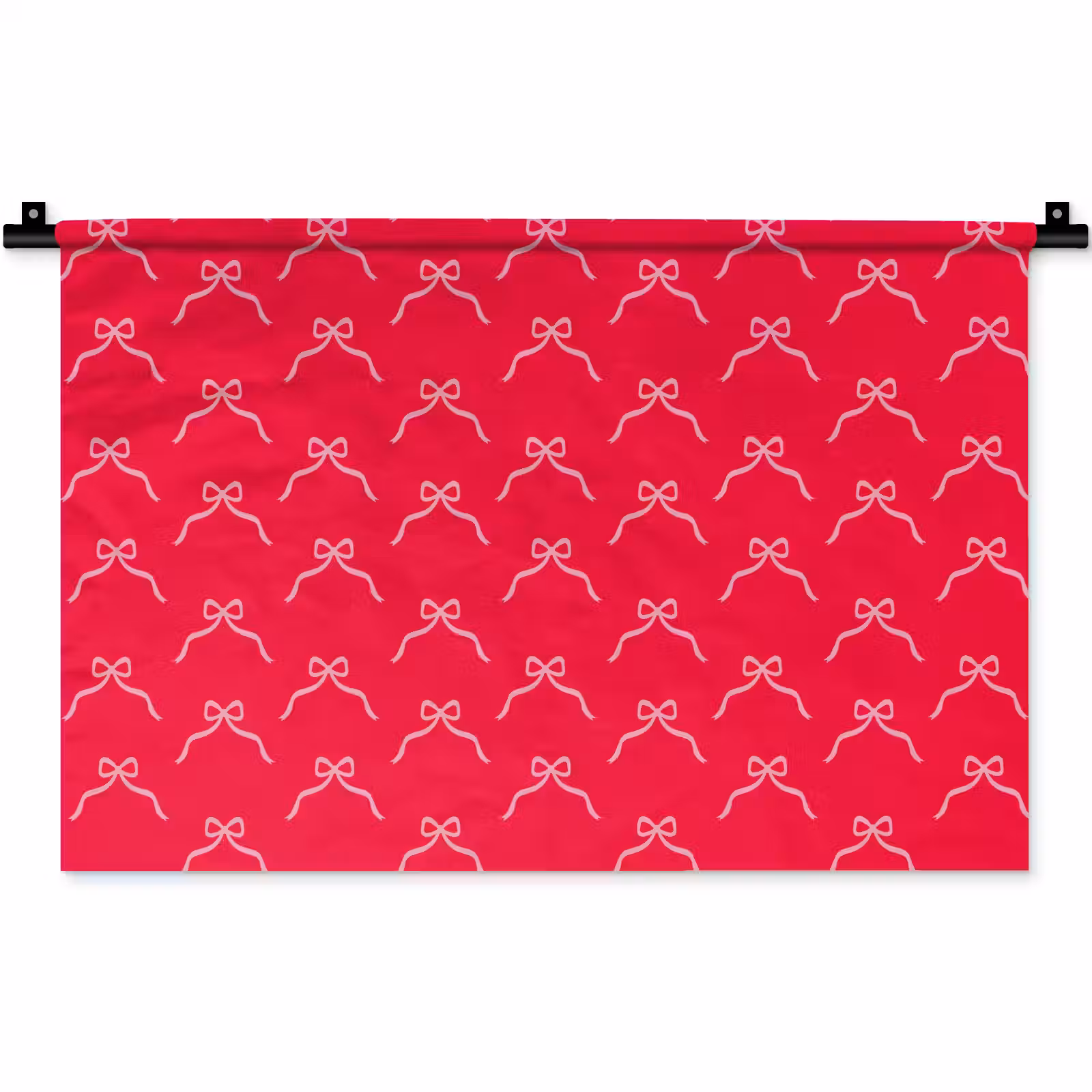 Wandkleed - Strik - Rood - Kerst — 1