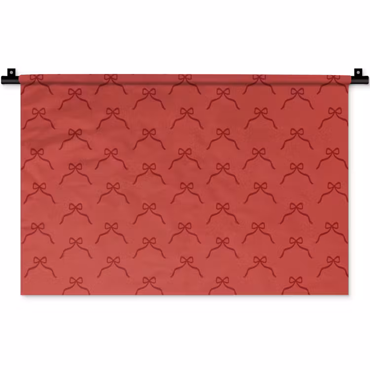 Wandkleed - Strik - Rood - Kerst — 1