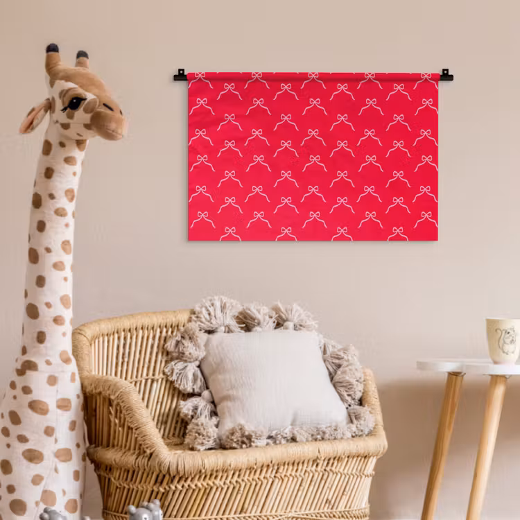 Wandkleed - Strik - Rood - Kerst — 5