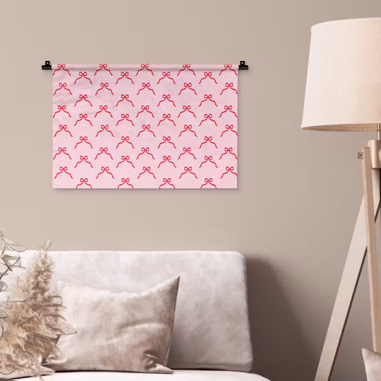 Wandkleed - Strik - Rood - Kerst - Roze — 2