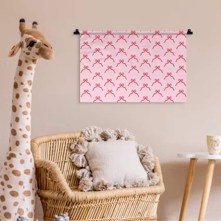 Wandkleed - Strik - Rood - Kerst - Roze — 5