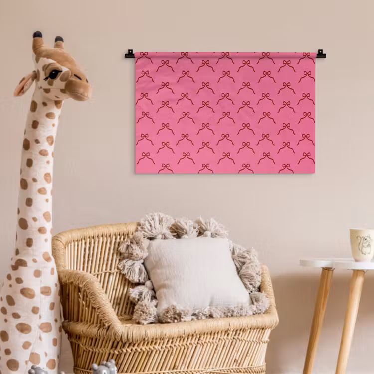 Wandkleed - Strik - Rood - Roze - Kerst — 5