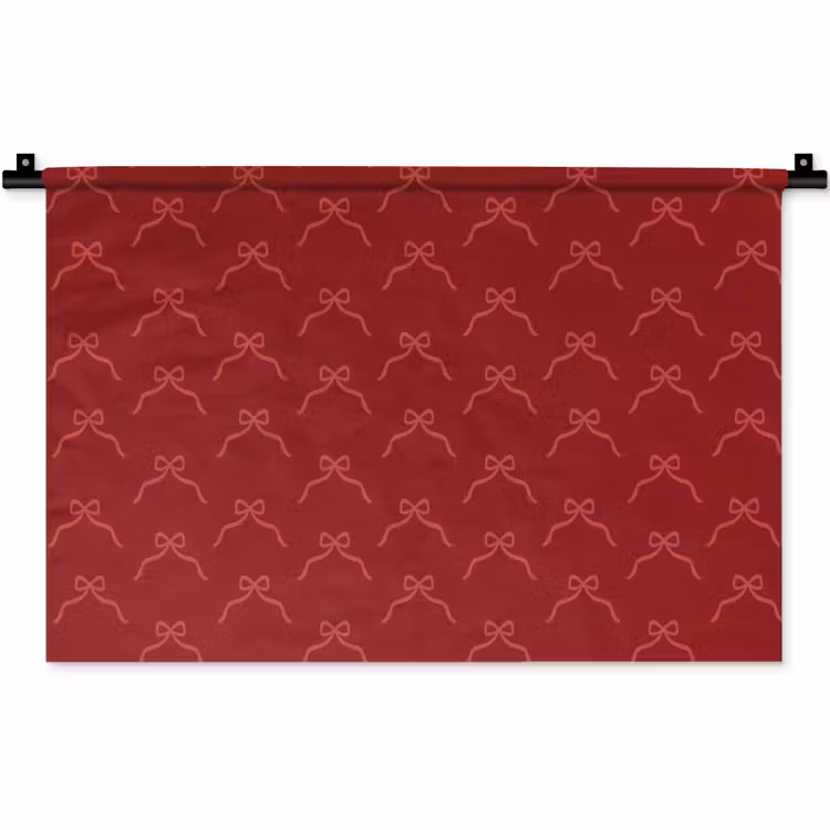 Wandkleed - Strik - Roze - Rood - Kerst — 1