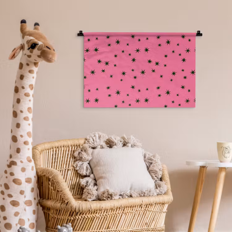 Wandkleed - Ster - Groen - Roze - Kerst — 5