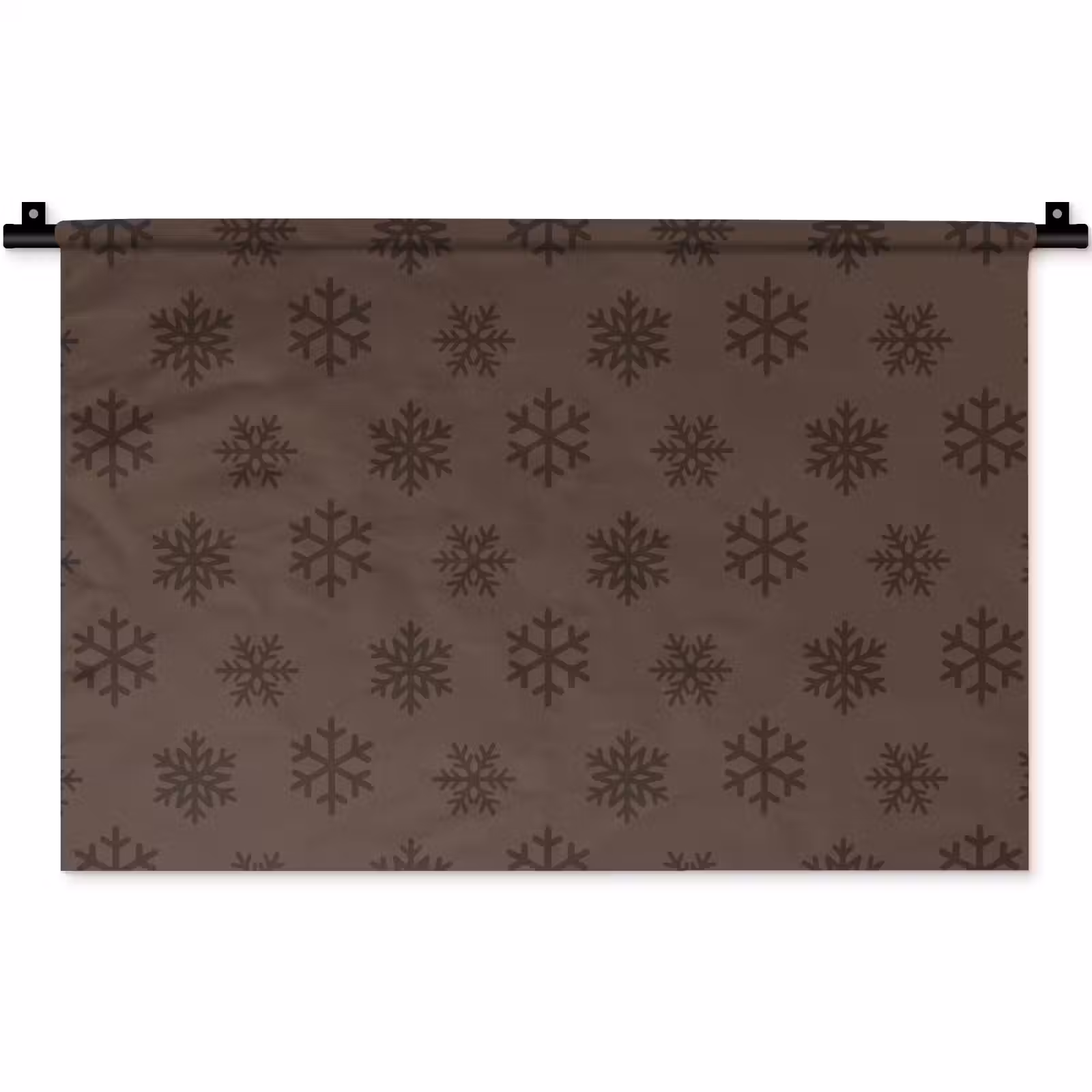 Wandkleed - Sneeuwvlok - Kerst - Bruin — 1