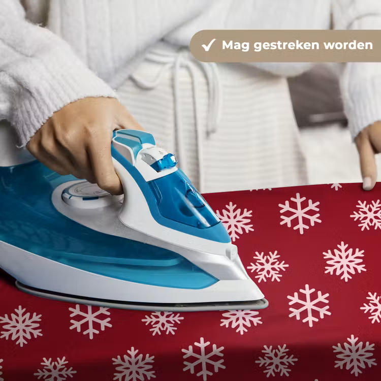 Wandkleed - Sneeuwvlok - Rood - Roze - Kerst — 6