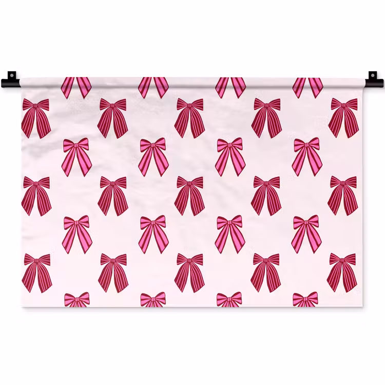 Wandkleed - Strikken - Kerst - Roze — 1