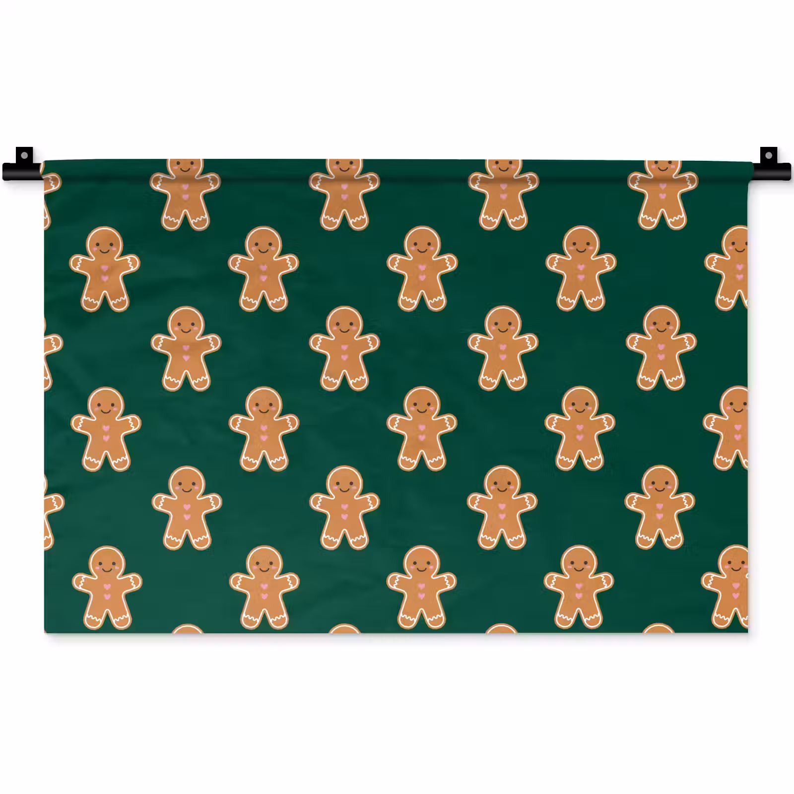 Wandkleed - Peperkoek - Kerst - Groen — 1