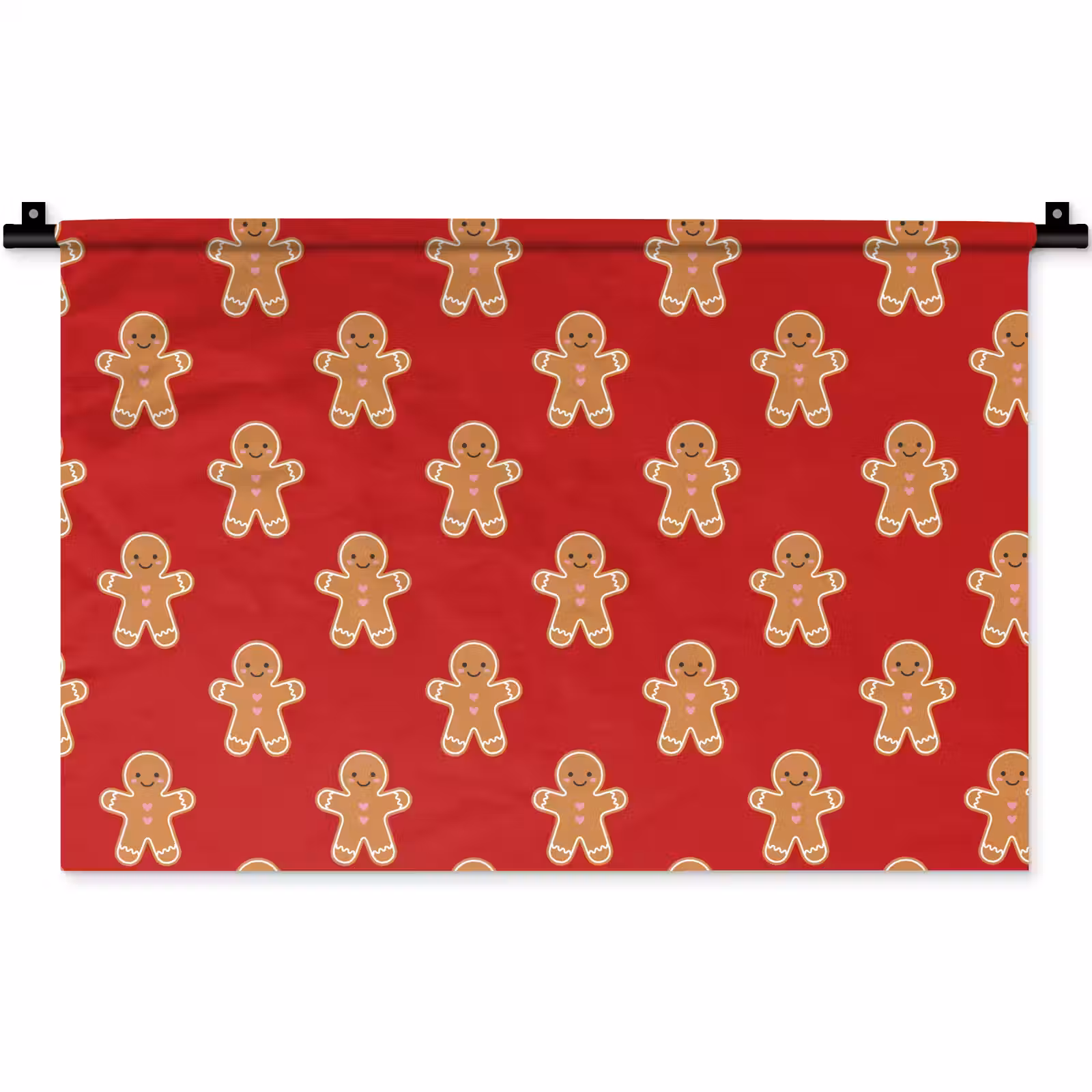 Wandkleed - Peperkoek - Kerst - Rood — 1