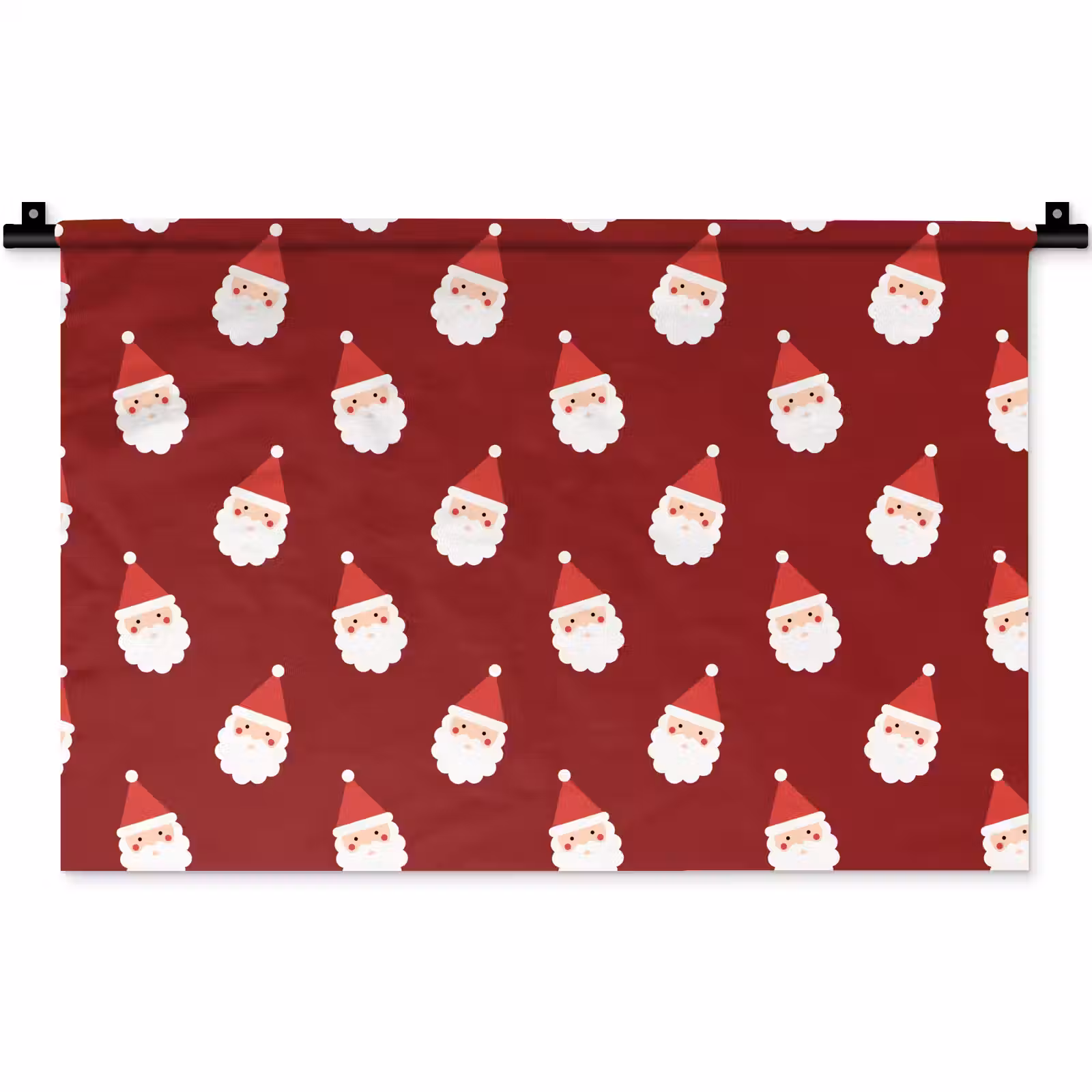 Wandkleed - Kerstman - Kerst - Rood — 1