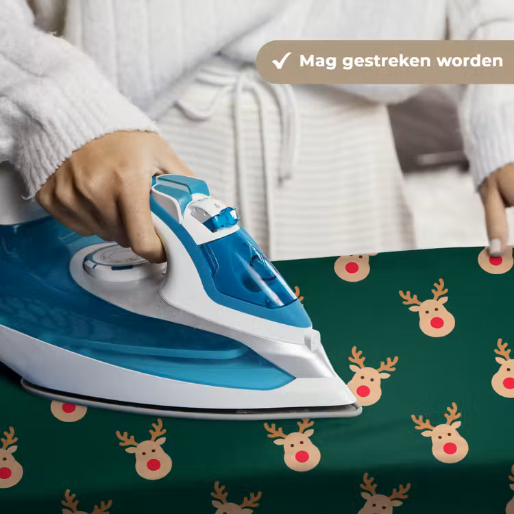 Wandkleed - Rendieren - Kerst - Groen — 6