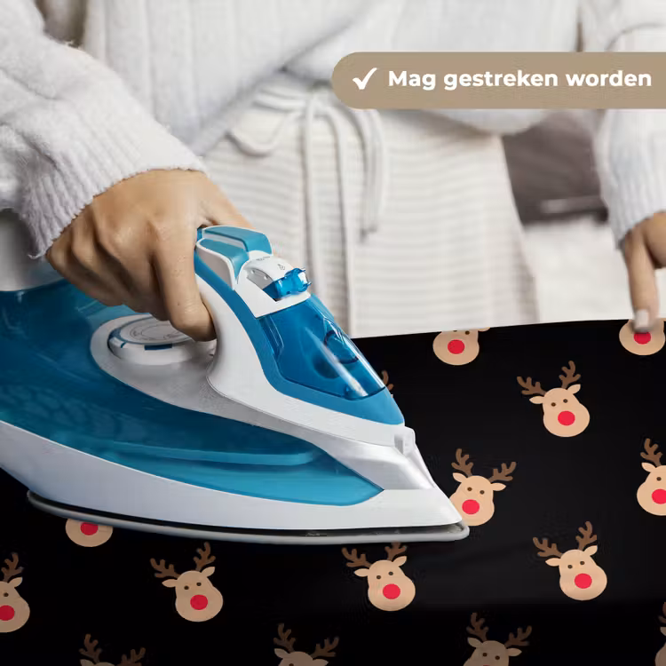 Wandkleed - Rendieren - Kerst - Zwart — 6