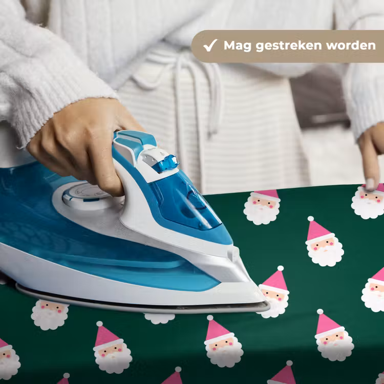 Wandkleed - Kerstman - Kerst - Groen - Roze — 6