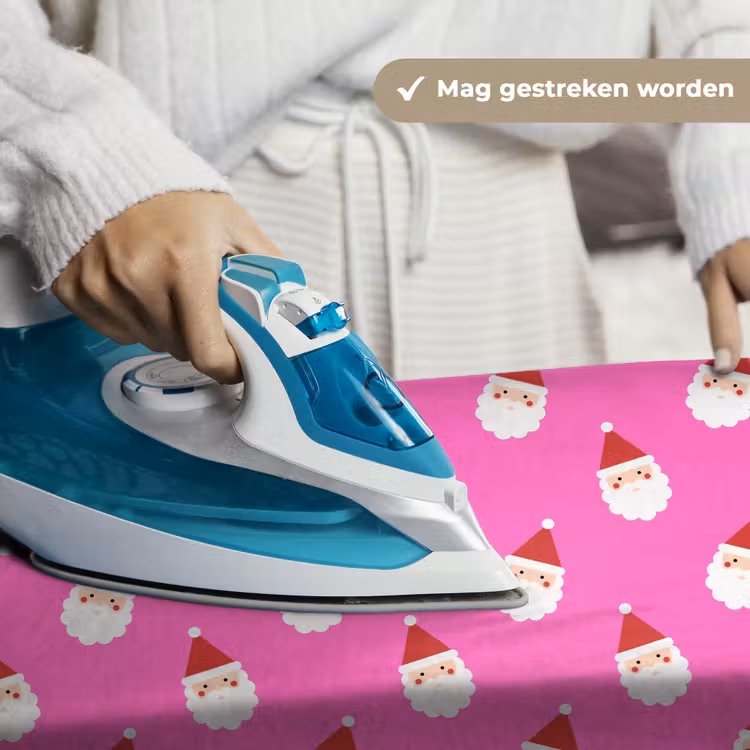Wandkleed - Kerstman - Kerst - Roze - Rood — 6