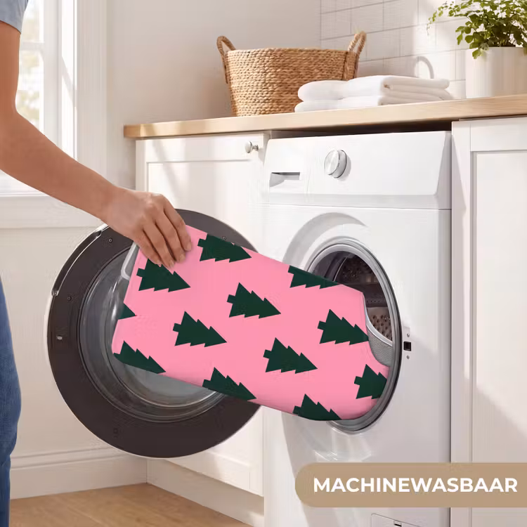 WC Mat - Kerstboom - Roze - Groen — 6