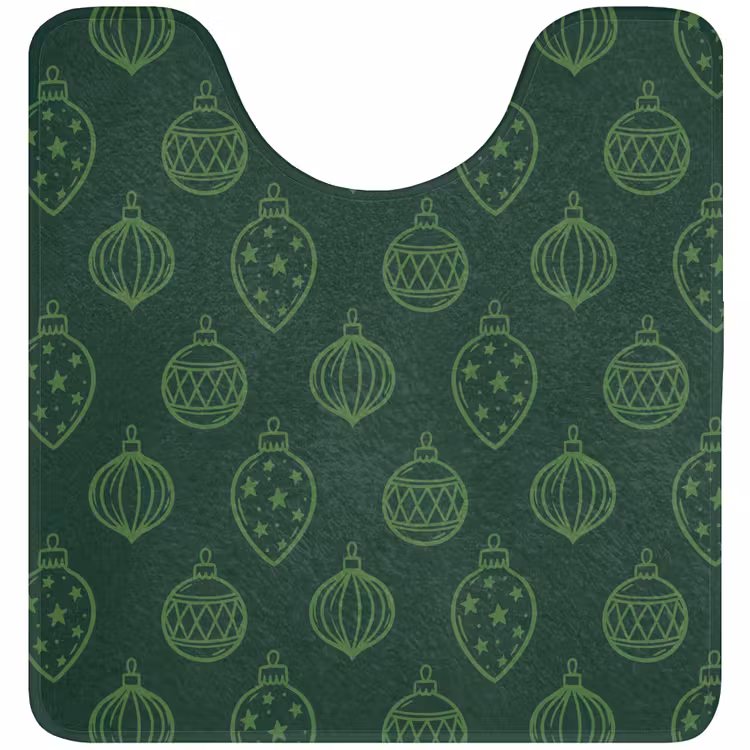 WC Mat - Kerstbal - Groen - Kerst — 1
