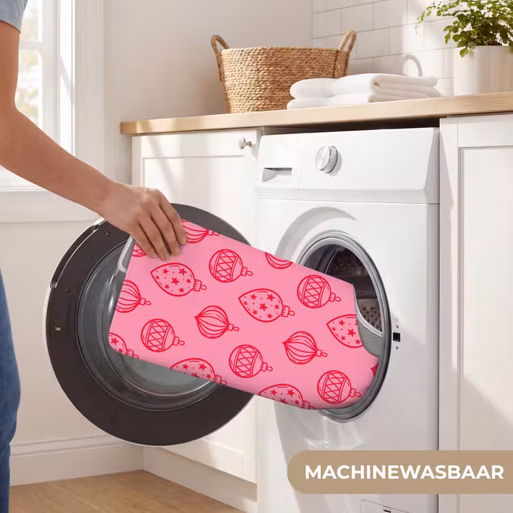 WC Mat - Kerstbal - Roze - Rood — 6