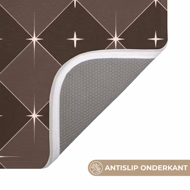 WC Mat - Ster - Bruin - Taupe - Kerst — 4