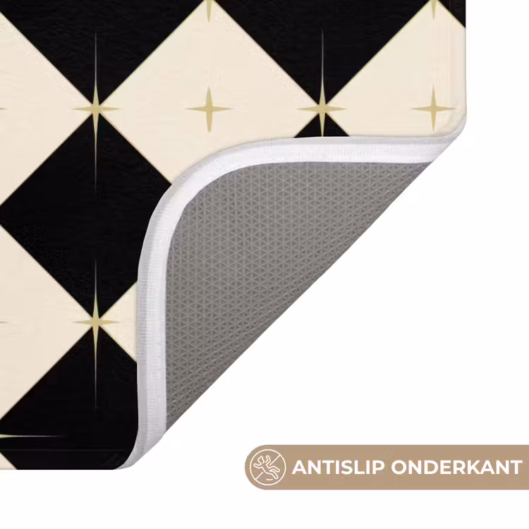 WC Mat - Ster - Zwart - Wit - Kerst — 4