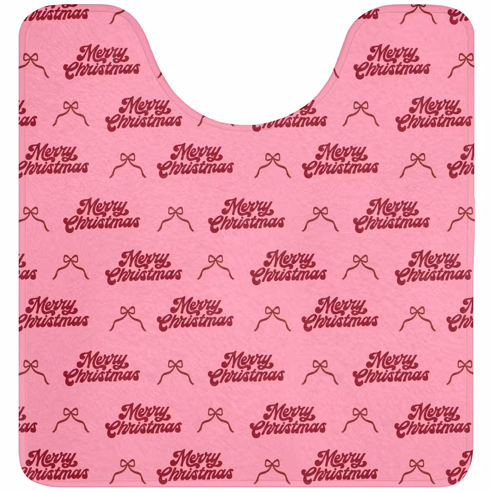 WC Mat - Tekst - Roze - Rood - Strik — 1