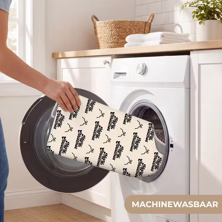 WC Mat - Tekst - Crème - Zwart - Kerst — 6
