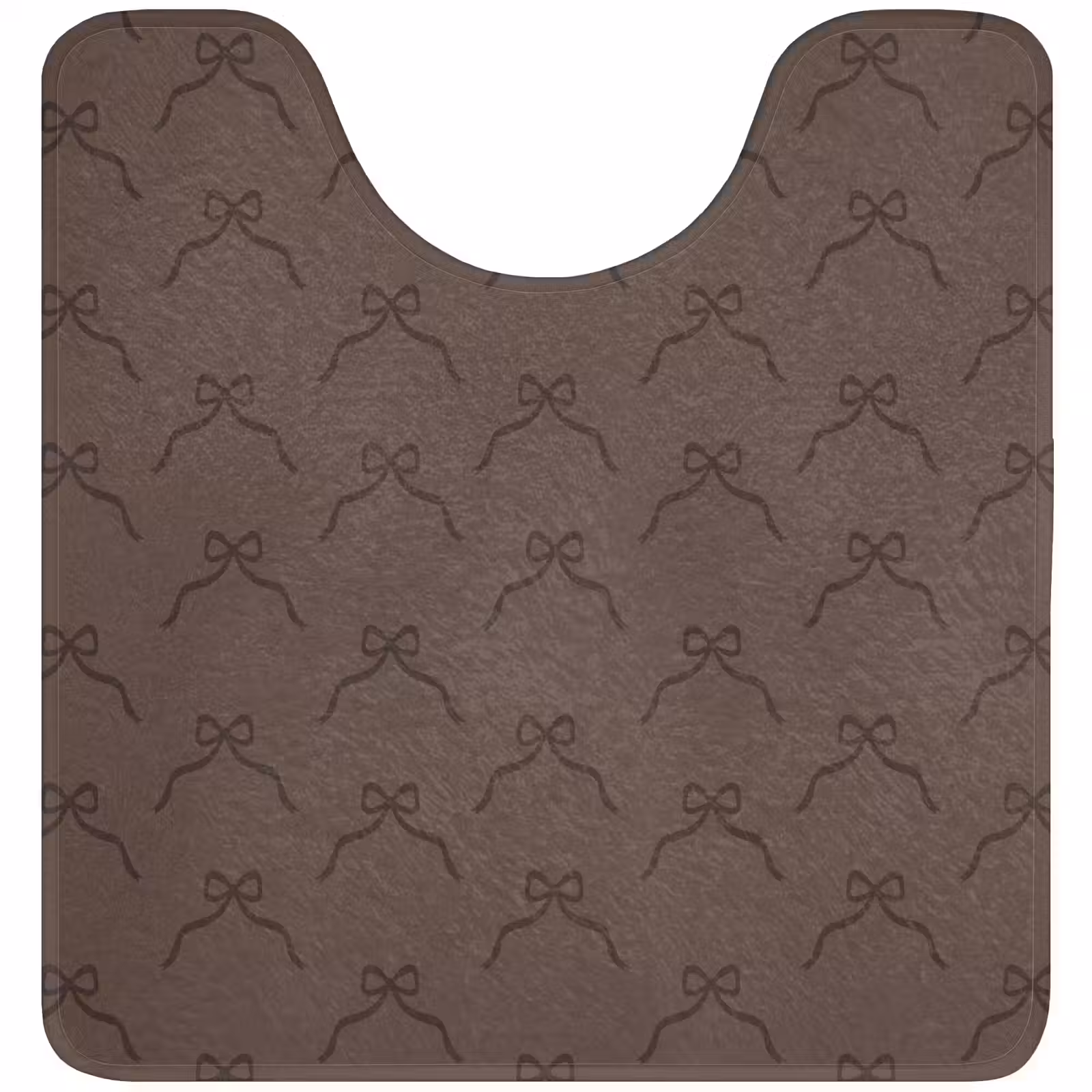 WC Mat - Bruin - Kerst - Strik — 1