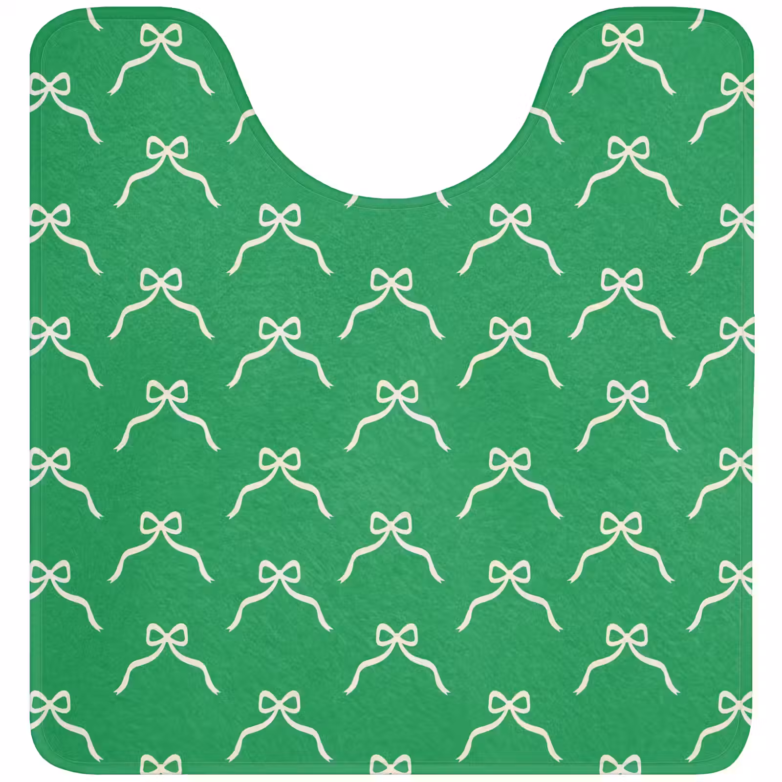 WC Mat - Strik - Kerst - Groen - Wit — 1