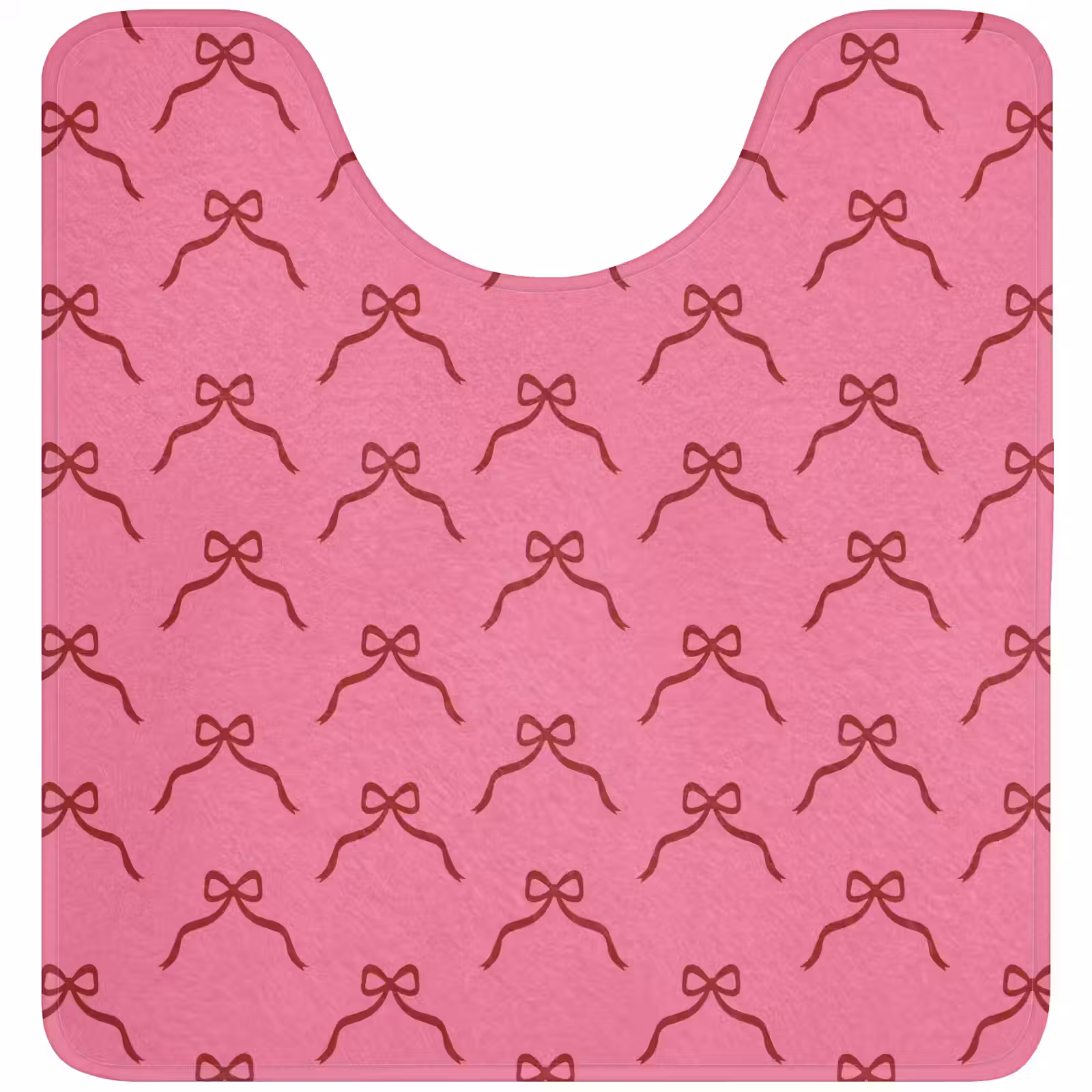 WC Mat - Strik - Rood - Roze - Kerst — 1
