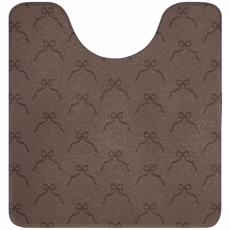 WC Mat - Bruin - Kerst - Strik — 1